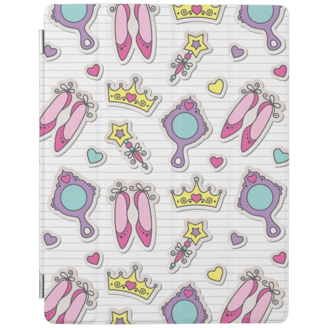 butterfly princess pattern iPad smart cover (Front)