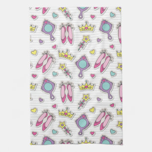 butterfly princess pattern kitchen towel