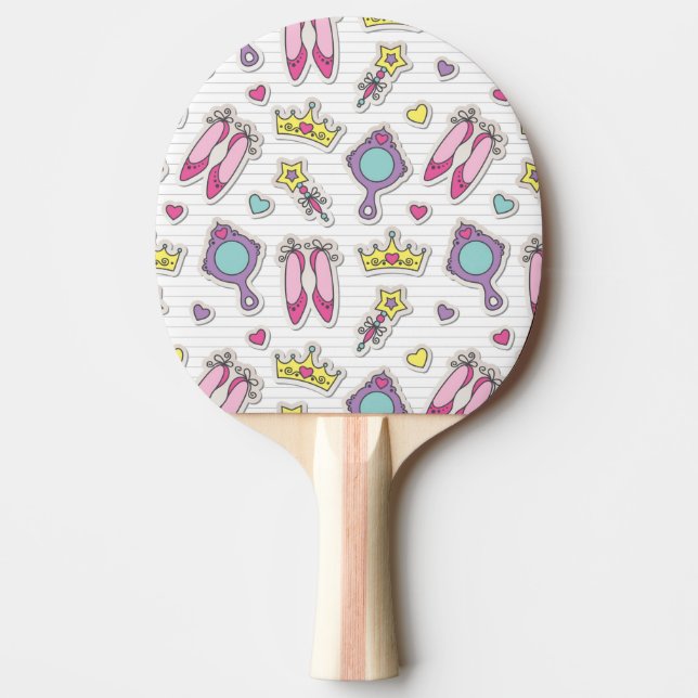 butterfly princess pattern Ping-Pong paddle (Front)