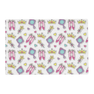 butterfly princess pattern placemat