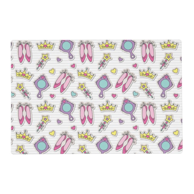 butterfly princess pattern placemat (Front)