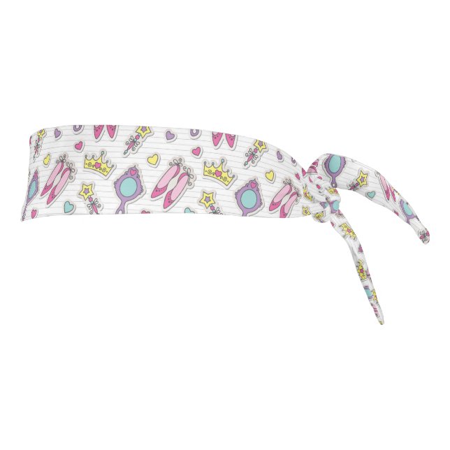 butterfly princess pattern tie headband (Rotate 90)