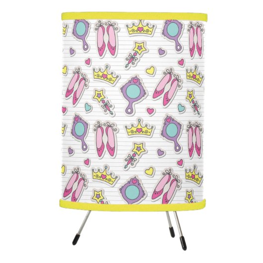 butterfly princess pattern tripod lamp (Right)