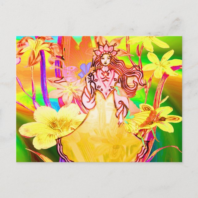 Butterfly Princess Postcard (Front)