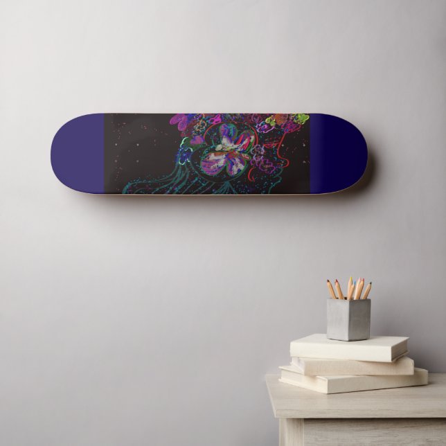 Butterfly Princess Skateboard (Wall Art (Horz))