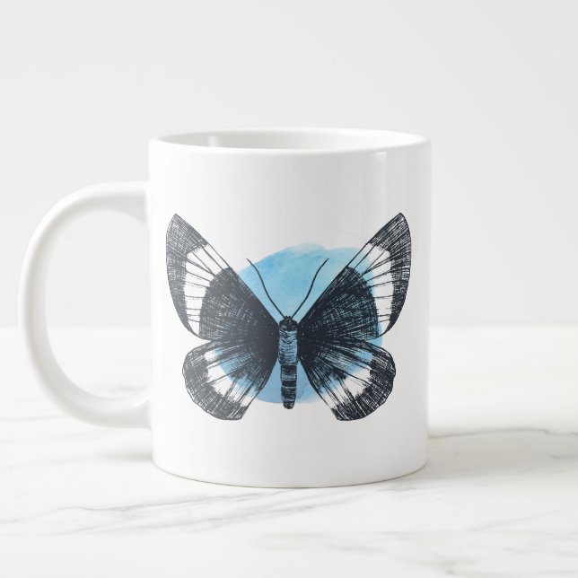 butterfly print giant coffee mug (Left)