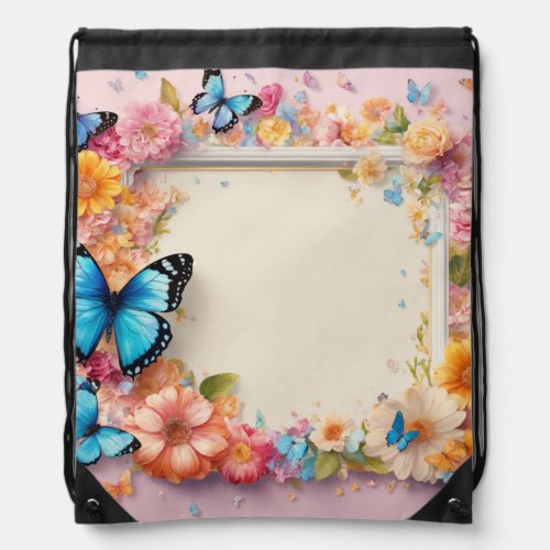 Butterfly print hand bag