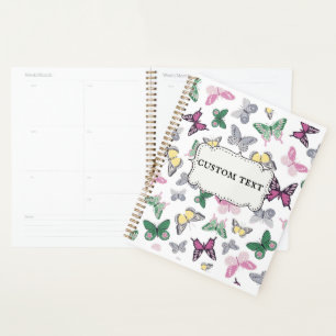 Butterfly Print Planner - Customizable Laminated