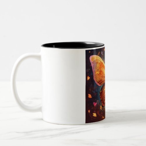 butterfly printed cup