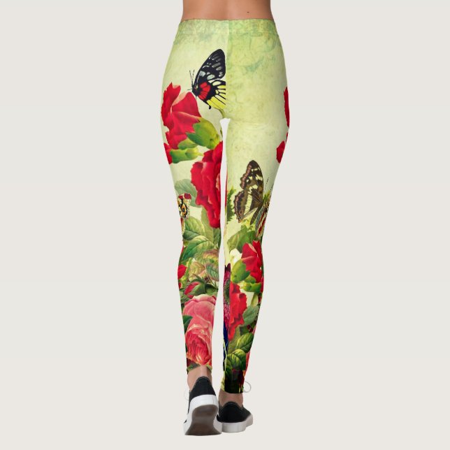 BUTTERFLY PRINTED LEGGINGS (Back)