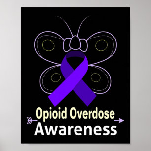 Butterfly Products Opioid Ribbon Opioid Overdose A Poster