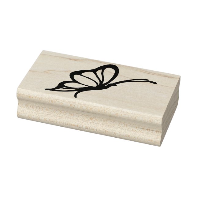 butterfly profile art stamp (Stamp)