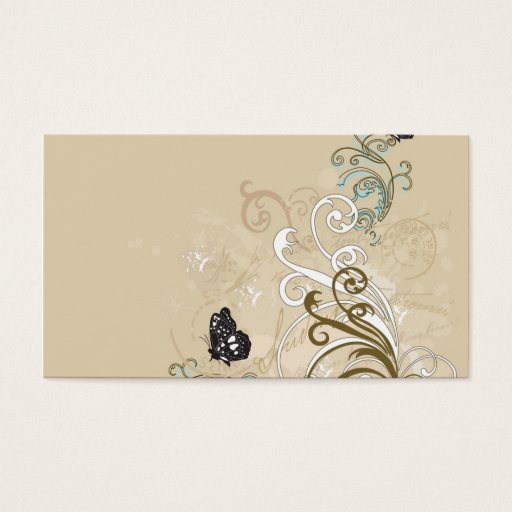 Customizable Butterfly Profile Card Business Card Template