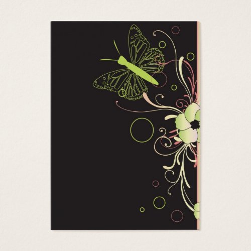Butterfly Profile Card Business Cards
