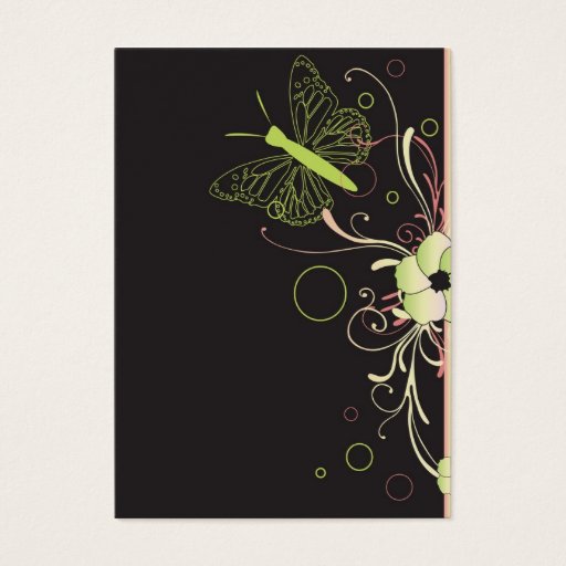 Customizable Butterfly Profile Card Business Cards