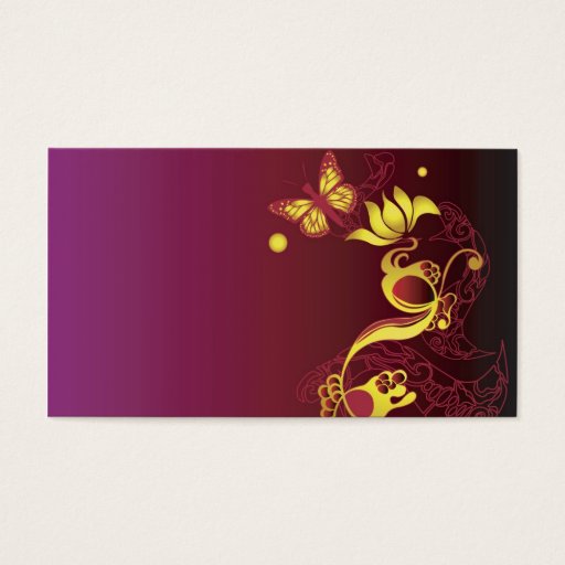 Customizable Butterfly Profile Card Business Cards