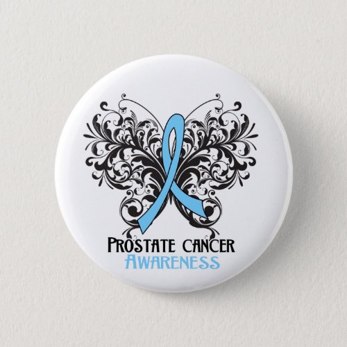 Butterfly Prostate Cancer Awareness Button