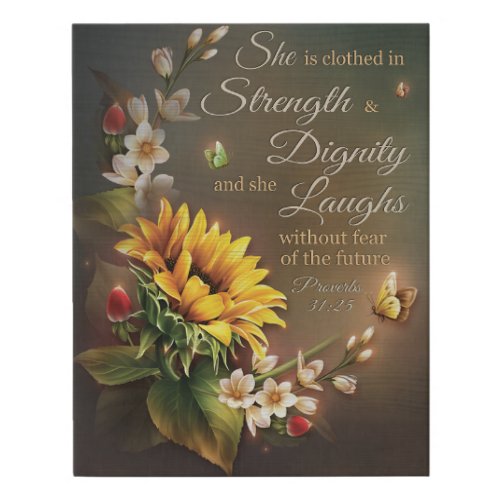 Butterfly Proverbs 3125 Memorial Gifts Faux Canvas Print