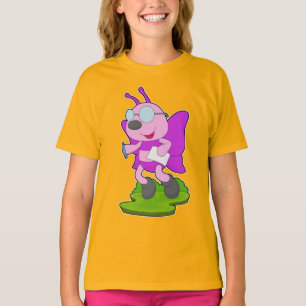 Butterfly Pupil Pen Paper T-Shirt