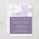 Butterfly Purple Bridal Shower Invites