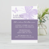 Butterfly Purple Bridal Shower Invites (Standing Front)