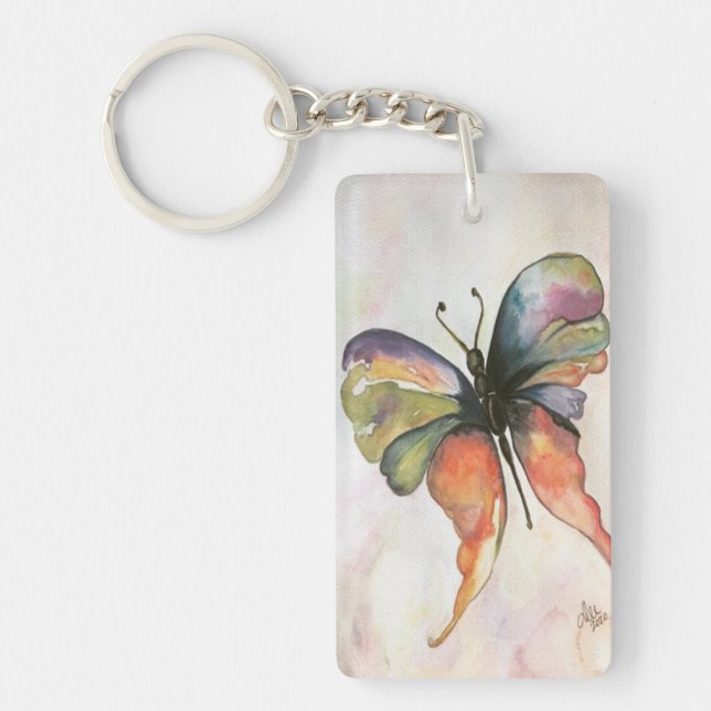 Butterfly/QUEEN Acrylic Keychain (double-sided)  (Front)
