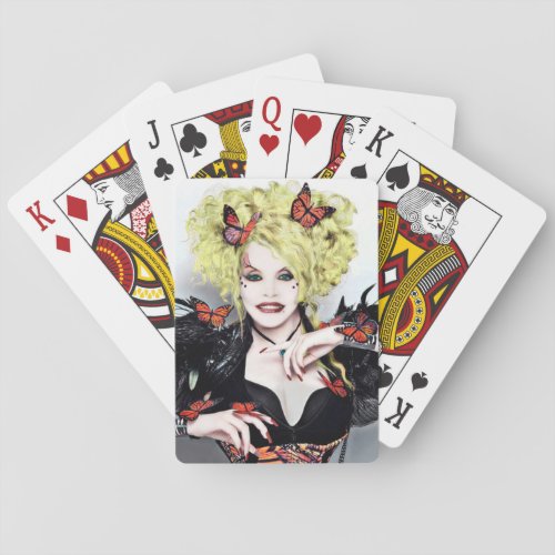 Butterfly Queen Poker Cards