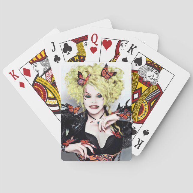 Butterfly Queen Poker Cards (Back)