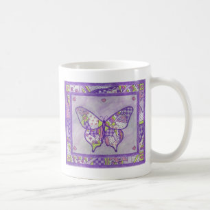 Butterfly Quilt Folk Art Mug