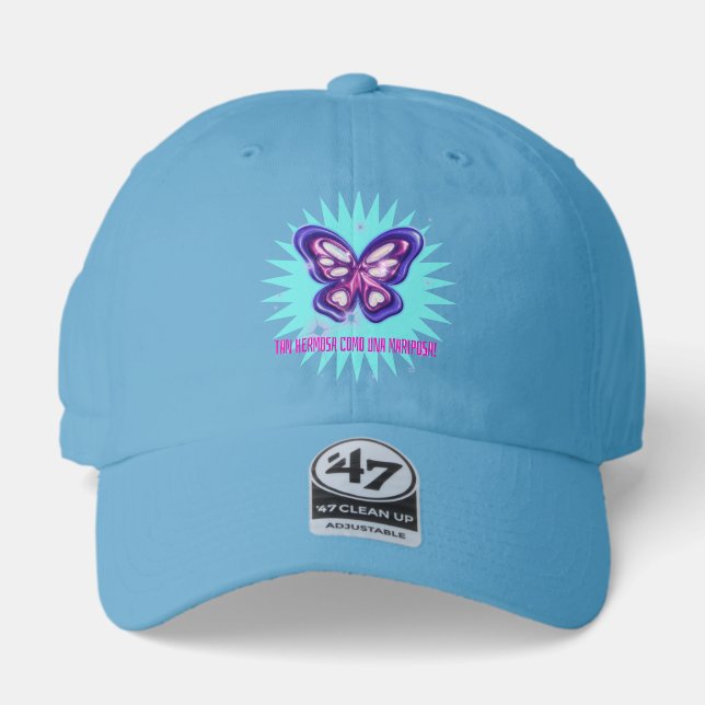 butterfly quote 47 brand hat (Front)
