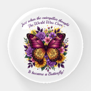 Butterfly Quote Inspirational Encouragement Paperweight