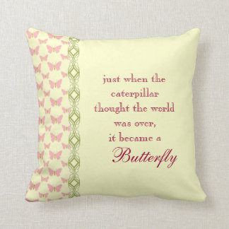 Butterfly Quote Pillow