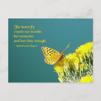 Butterfly Quote Postcard