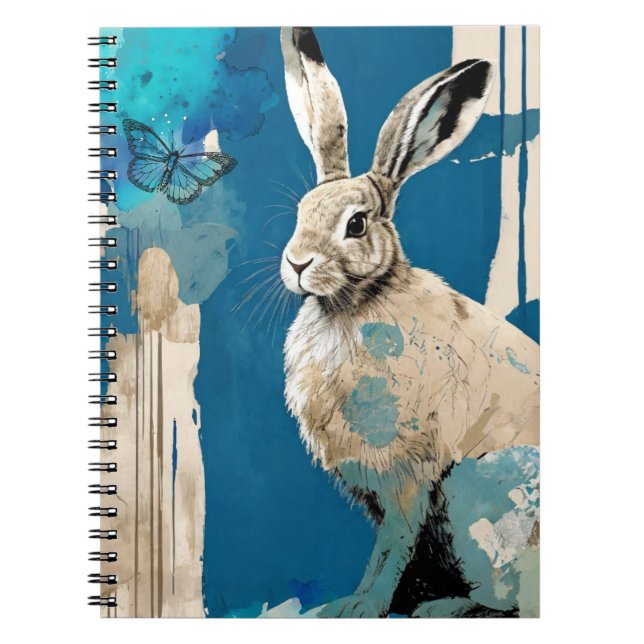 Butterfly + Rabbit Notebook Journal (Front)