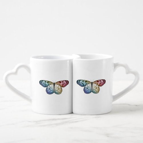 Butterfly Rainbow Coffee Mug Set