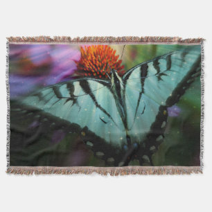 Butterfly & Raindrops Throw Blanket