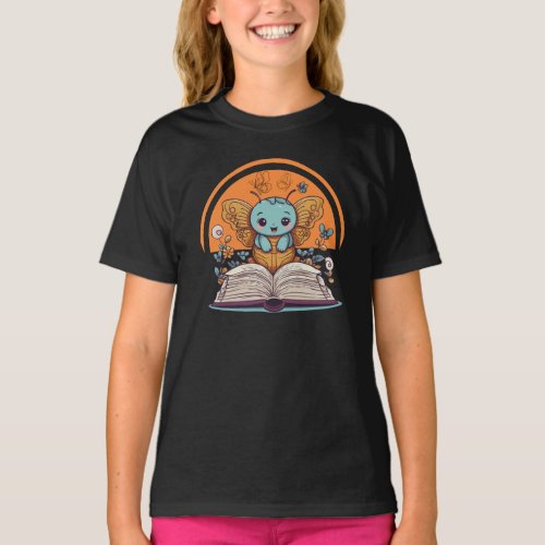 Butterfly reading T_Shirt