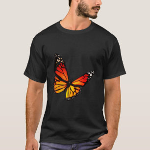 Butterfly Red Orange Soft Aesthetic Emoji Cute But T-Shirt