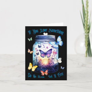 Butterfly Release Embracing Freedom Sticker Card