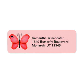 Butterfly Return Address Labels