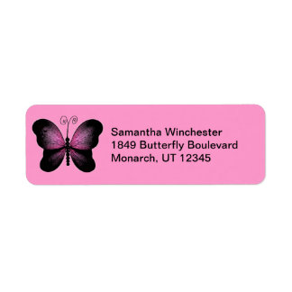 Butterfly Return Address Labels