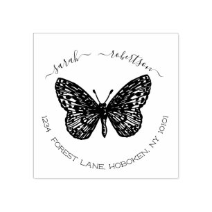 butterfly return address stamp