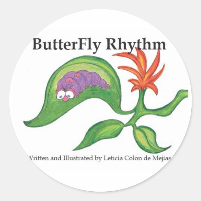 Butterfly Rhythm sticker (Front)