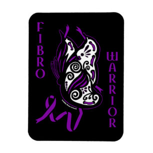 Butterfly/Ribbon...Fibro Magnet