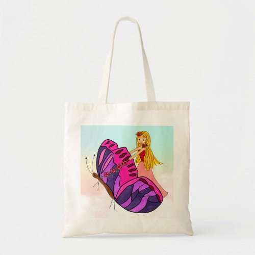 Butterfly Rider Tote Bag