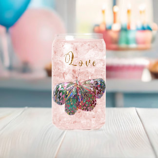Butterfly Rising 2 Can Glass