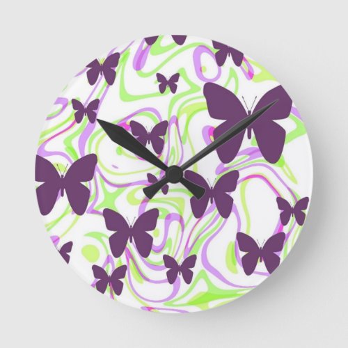 Butterfly Rising Wall Clock