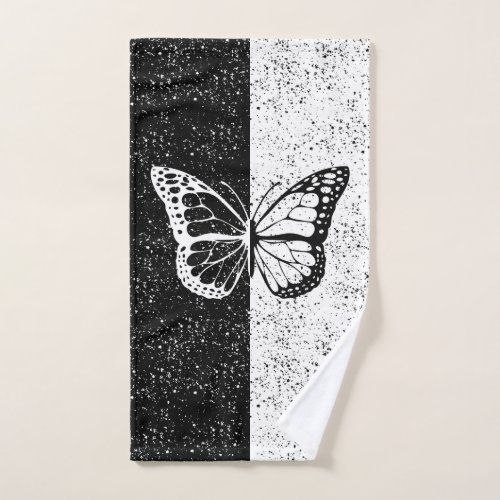 Butterfly Romantic Girly Aesthetic Elegant Classy Hand Towel