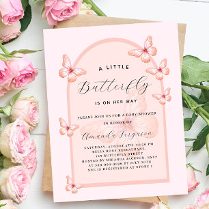 Butterfly rose gold arch girl Baby Shower