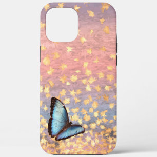 Butterfly Rose Gold Flakes Abstract Design  iPhone 12 Pro Max Case